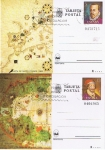 Stamps Spain -  TARJETAS ENTERO POSTALES ESPAMER 80 MAT. PD BARCELONA