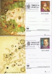 Stamps Spain -  TARJETAS ENTERO POSTALES ESPAMER 1980 MAT. PD