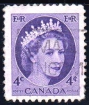 Stamps Canada -  Reina Isabel II	