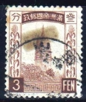 Stamps China -  Pagoda	