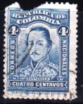 Stamps Colombia -  Fco. Paula Santander	