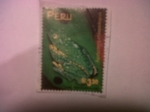 Stamps Peru -  agalychnis craspedopus