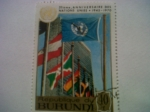 Stamps : Africa : Burundi :  25 anniversaire des nations unies1945-1970