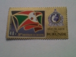 Stamps Burundi -  50 anniversaire de l`interpol