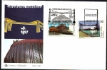 Stamps Spain -  Estructuras metálicas - Puente de Vizcaya - Estación de Atocha - SPD