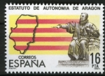Stamps Spain -  Estatuto de Autonomia de Aragón