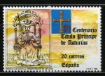 Stamps Spain -  VI C. creacio titulo Principe de Asturias 1988