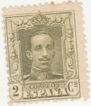 Stamps : Europe : Spain :  ALFONSO XIII. TIPO "VAQUER" FRENTE