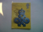 Stamps United Kingdom -  the queens award for export achievement 25th anniversary