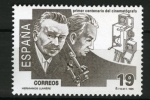 Stamps Spain -  Centenari del Cinema. Heramnos Lumiere 1995