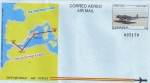 Stamps Spain -  AEROGRAMA 1989. LÍNEA AEREA CADIZ-MELILLA-POLLENSA-ROMA (1936-1939)