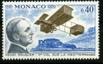 Stamps : Europe : Monaco :  1er Vuelo sobre el Mediterraneo