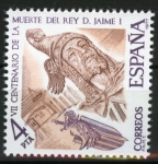 Stamps Spain -  VII cent. de la murte de Jaime I