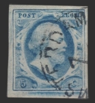 Stamps Netherlands -  Guillermo III - 5 c.