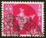 Stamps : Asia : India :  MAPA DE LA INDIA