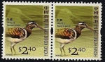 Sellos de Asia - Hong Kong -  CHINA - Aves  limícolas - Gran snipe pintado