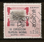 Stamps : America : Ecuador :  3ª Exposicion Filatelica Nacional.