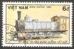 Sellos de Asia - Vietnam -  636 - locomotora