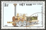 Sellos de Asia - Vietnam -  633 - locomotora