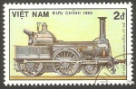 Sellos de Asia - Vietnam -  632 - locomotora