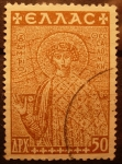 Stamps Europe - Greece -  mosaico de San Demetrio