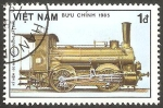 Sellos de Asia - Vietnam -  630 - locomotora