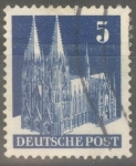 Stamps Germany -  ALEMANIA_SCOTT 636 COLOGNE CATHEDRAL. $0.2