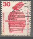 Stamps Germany -  ALEMANIA_SCOTT 1078.02 CASCOS DE SEGURIDAD EVITAR LESIONES. $0.2