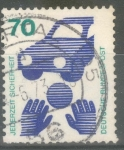 Stamps Germany -  ALEMANIA_SCOTT 1082 SEGURIDAD VIAL 70 PF