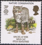 Sellos del Mundo : Europa : Reino_Unido : EUROPA 1986. GATO MONTÉS