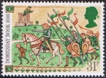 Sellos de Europa - Reino Unido -  900 ANIVERSARIO DEL LIBRO DOMESDAY. CABALLERO