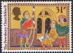 Stamps United Kingdom -  NAVIDAD 1986. TOQUE DE CAMPANA DE LA IGLESIA DE DEWSBURY