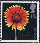Stamps United Kingdom -  FLORA 1987. GALLARDÍA. (GAILLARDIA X GRANDIFLORA)