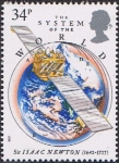 Stamps United Kingdom -  SIR ISAAC NEWTON. EL SISTEMA DEL MUNDO