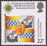 Stamps United Kingdom -  300 ANIV. DE LA REFUNDACIÓN DE LA ORDEN DEL CARDO DE ESCOCIA. RESERVADO