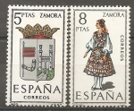 Sellos de Europa - Espa�a -  Escudo y traje típico (Zamora)