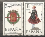 Sellos del Mundo : Europa : Espaa : Escudo y traje típico (Valladolid)