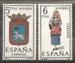 Sellos de Europa - Espa�a -  Escudo y traje típico (Navarra)