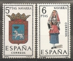 Sellos del Mundo : Europa : Espaa : Escudo y traje típico (Navarra)