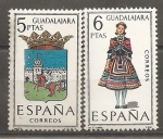 Sellos del Mundo : Europa : Espaa : Escudo y traje típico (Guadalajara)