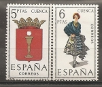 Sellos de Europa - Espa�a -  Escudo y traje típico (Cuenca)