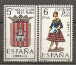 Stamps : Europe : Spain :  Escudo y traje típico (Castellón de la Plana)