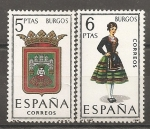 Stamps : Europe : Spain :  Escudo y traje típico (Burgos)