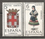 Stamps : Europe : Spain :  Escudo y traje típico (Almería)