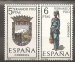Stamps : Europe : Spain :  Escudo y traje típico (Fernando Poo)