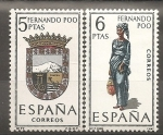 Sellos del Mundo : Europa : Espaa : Escudo y traje típico (Fernando Poo)
