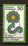 Stamps Germany -  25º Aniversario de la Exposicion Federal de Horticultura.