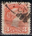 Stamps Canada -  Scott  37b  Reina Victoria (6)
