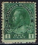 Stamps Canada -  Scott  104  Rey George V (14)