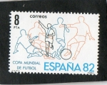 Stamps : Europe : Spain :  2570- COPA MUNDIAL DE FUTBOL- ESPAÑA 82